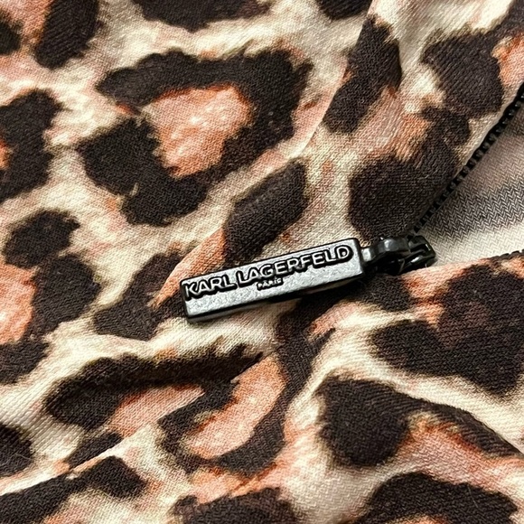 Karl Lagerfeld Cheeta Blouse Medium - Picture 6 of 11
